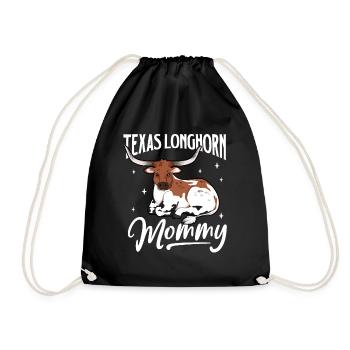 Texas Longhorn Mommy - Texas Longhorn Beef - Sac de sport léger - noir - Devant