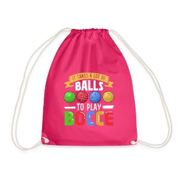 Il faut beaucoup de balles pour jouer à la pétanque - Boccia - Sac de sport léger - fuchsia - Devant