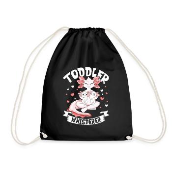 Toddler Whisperer - Educator - Drawstring Bag - black - Front