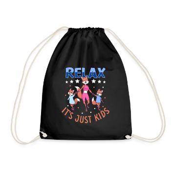 Relax it's just kids - Babysitter - Drawstring Bag - black - Front