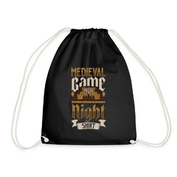 Hnefatafl - Soirée de jeux médiévaux - Sac de sport léger - noir - Devant