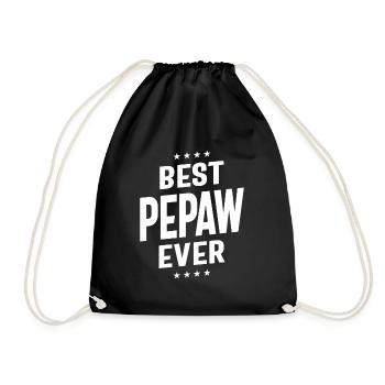 Best Pepaw Ever - Legendary Grandpa Love - Drawstring Bag - black - Front