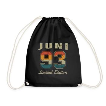 Date de naissance : Juin 1993 - Edition Limitée Rétro - Sac de sport léger - noir - Devant