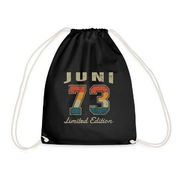 Date de naissance : Juin 1973 - Edition Limitée Rétro - Sac de sport léger - noir - Devant