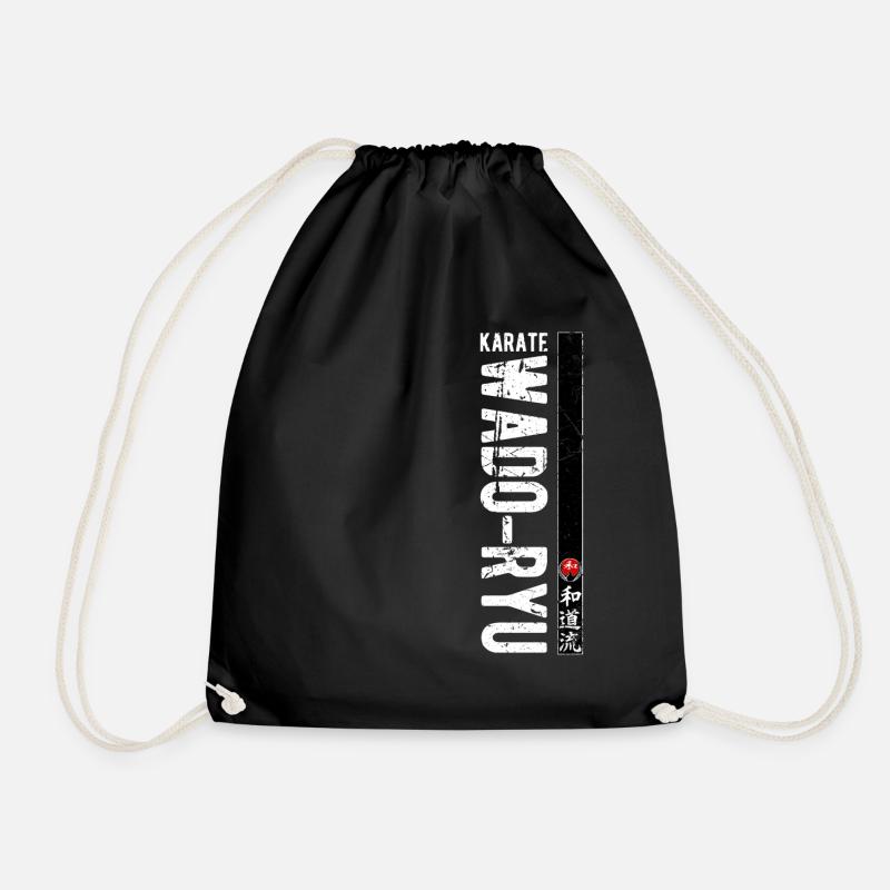 Karate Wado Ryu Kanji Kampfkunst Japan - Turnbeutel - Schwarz