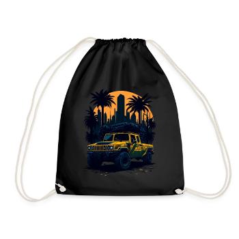 Aventure hors route | 4x4 - Sac de sport léger - noir - Devant