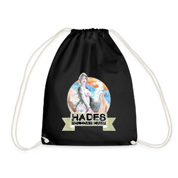 hades holiday camp greek mythology holidays - Drawstring Bag - black - Front