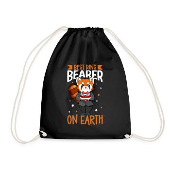 Meilleur porteur d’anneau au monde - Porteur d’anneau - Sac de sport léger - noir - Devant