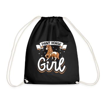 Paint Horse Girl - Sac de sport léger - noir - Devant