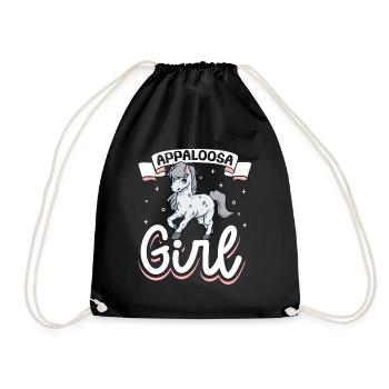 Appaloosa Girl - Turnbeutel - Schwarz - Vorne
