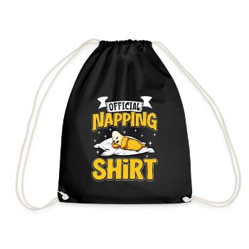 Official Banana Sleep Shirt - Drawstring Bag - black - Front