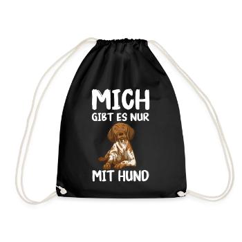 Deutsch Kurzhaar Hund - Turnbeutel - Schwarz - Vorne