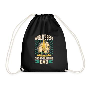 Papa est le meilleur chasseur de fantômes du monde - Sac de sport léger - noir - Devant