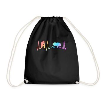 Chasseur de sanglier chasseur de sanglier forestier sanglier - Sac de sport léger - noir - Devant