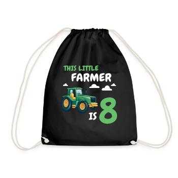Cadeau 8 ans anniversaire garçon ou fille - Sac de sport léger - noir - Devant