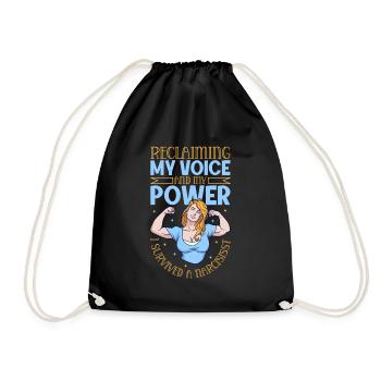 Strong Again - Narcissism Survivors - Drawstring Bag - black - Front