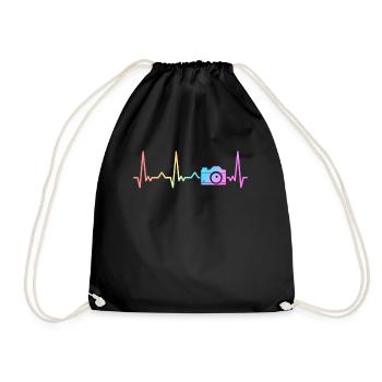 Photographe Photographe Photo Cameraman - Sac de sport léger - noir - Devant