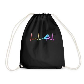Piano Klavier Pianiste Instrument - Sac de sport léger - noir - Devant