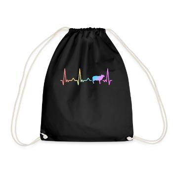 Sheep Sheep Farmer Lamb Farmer - Drawstring Bag - black - Front