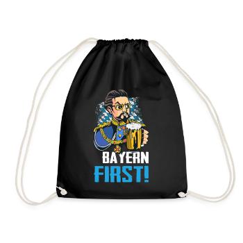 Free State of Bavaria Bavarian - Drawstring Bag - black - Front
