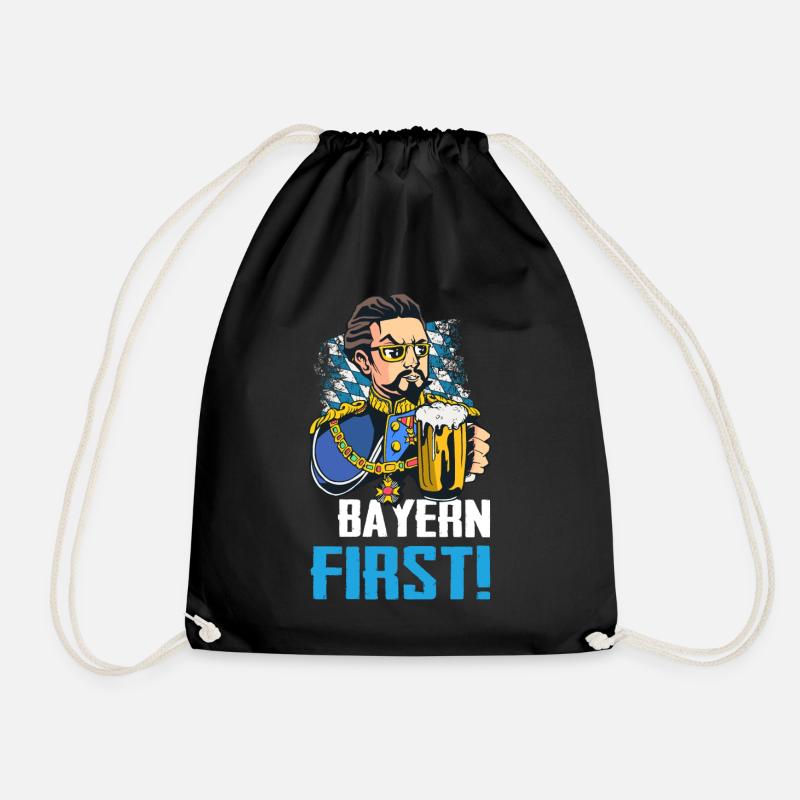 Freistaat Bayern Bayrisch - Turnbeutel - Schwarz