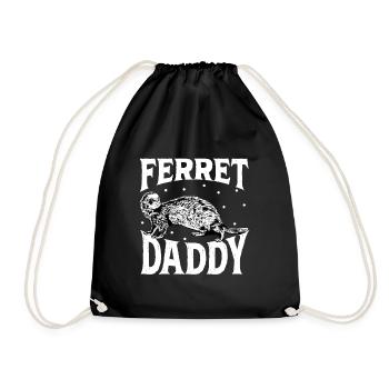Propriétaire de furet - père furet - Sac de sport léger - noir - Devant