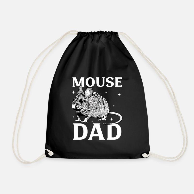 Mouse Owner - Mice Daddy - Drawstring Bag - black