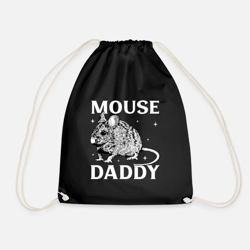Mouse Owner - Mice Daddy - Drawstring Bag - black