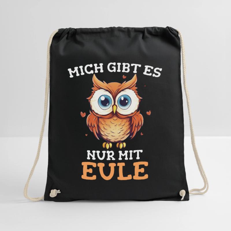 Nachteule Eule Eulen Vogel Turnbeutel