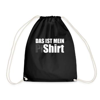 Pi Stellen Mathematik Nerd Kreiszahl Pi Symbol - Turnbeutel - Schwarz - Vorne
