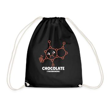 Chemiker Chemie Wissenschaft Atom Molecule - Turnbeutel - Schwarz - Vorne