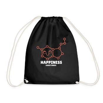 Chemiker Chemie Wissenschaft Atom Molecule - Turnbeutel - Schwarz - Vorne