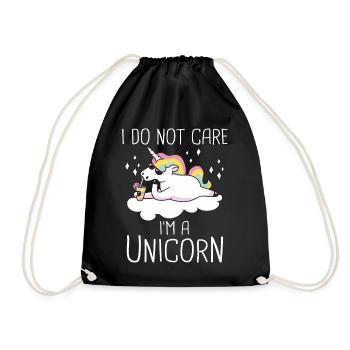 Licorne Licornes Conte de fées Magique - Sac de sport léger - noir - Devant