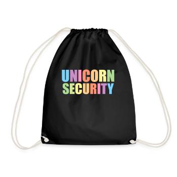 Licorne Licornes Conte de fées Magique - Sac de sport léger - noir - Devant
