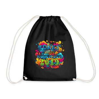 Funky Birthday: Novembre 2019 - Psychadelic - Sac de sport léger - noir - Devant