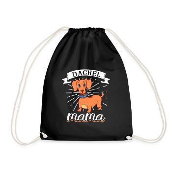 Teckel Maman - Teckel - Sac de sport léger - noir - Devant