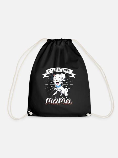 Dalmatiner Mama - Dalmatiner - Turnbeutel - Schwarz