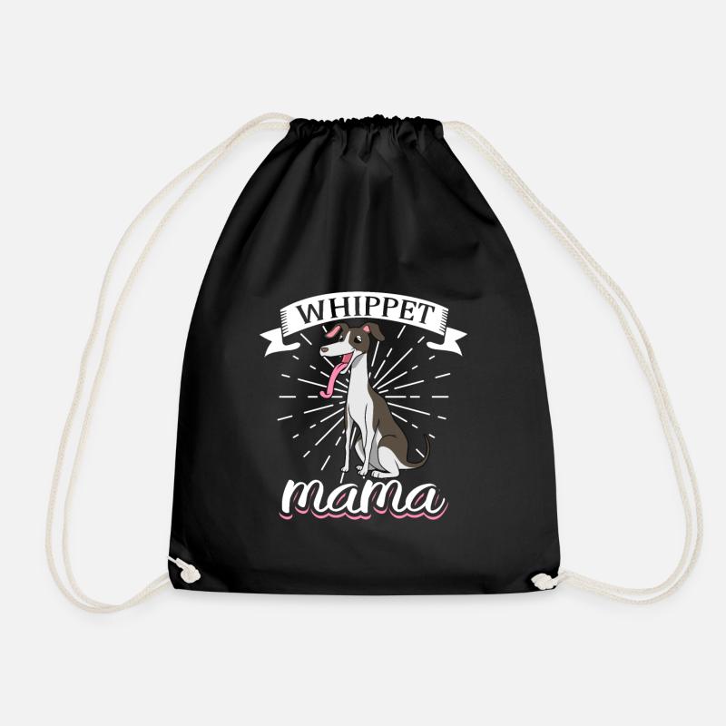 Whippet Mama - Whippet - Turnbeutel - Schwarz