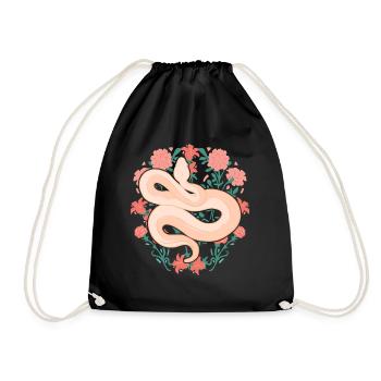 Serpent, Serpent, Animal - Sac de sport léger - noir - Devant