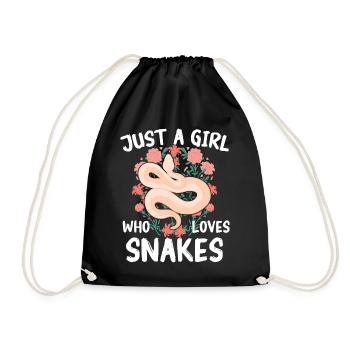 Snake, Snake, Animal - Drawstring Bag - black - Front