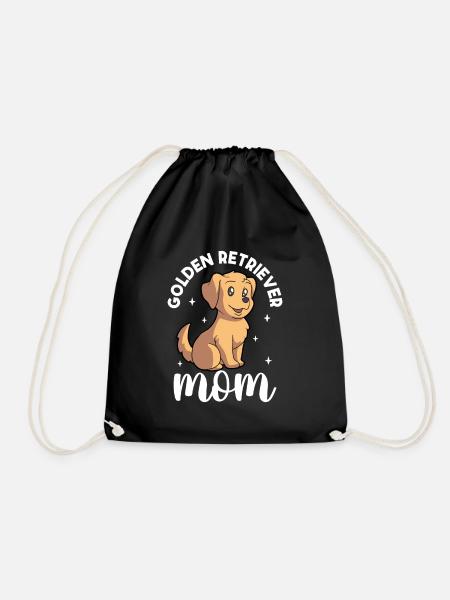 Golden Retriever Mom - Golden Retriever - Turnbeutel - Schwarz