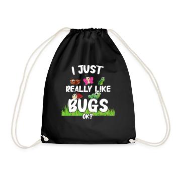 Insect Entomologist Biology - Drawstring Bag - black - Front