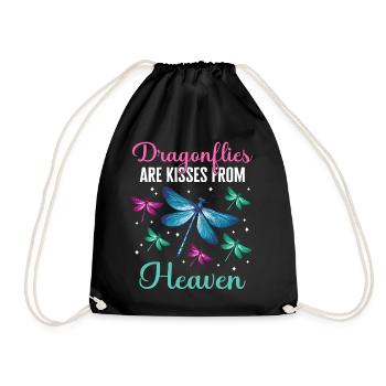 Dragonfly Dragonflies Insects Nature - Drawstring Bag - black - Front