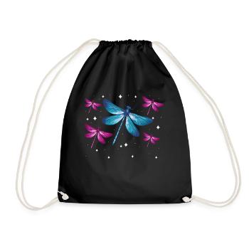 Dragonfly Dragonflies Insects Nature - Drawstring Bag - black - Front
