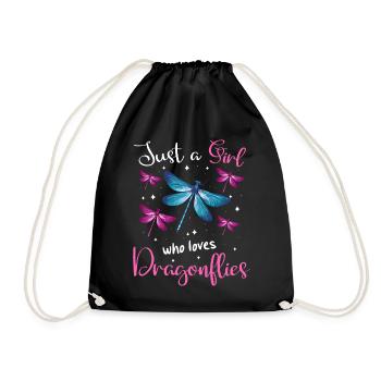Dragonfly Dragonflies Insects Nature - Drawstring Bag - black - Front