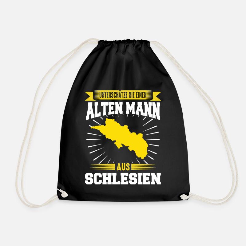 Niederschlesien Oberschlesien Schlesier Polen - Turnbeutel - Schwarz