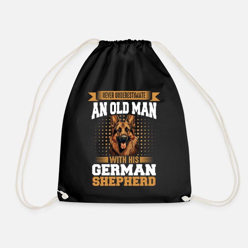 Deutscher Schäferhund Hund Malinois - Turnbeutel - Schwarz