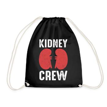 Kidney DonorKidney Transplant Kidney Organ Org - Drawstring Bag - black - Front