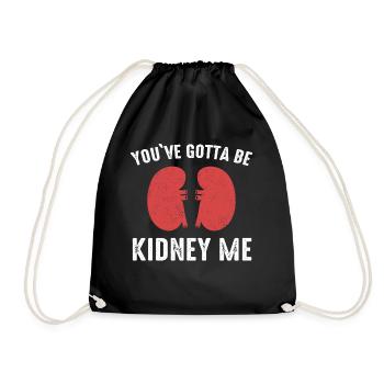 Kidney DonorKidney Transplant Kidney Organ Org - Drawstring Bag - black - Front