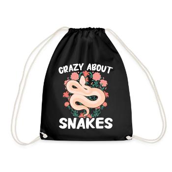 Snake, Snake, Animal - Drawstring Bag - black - Front